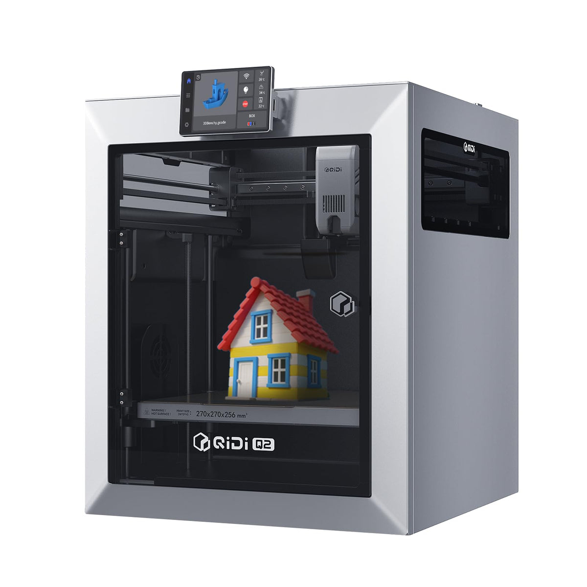 QIDI Q2 3D Printer, 65℃ Heated Chamber and 370℃ Nozzle Unlock PPS-CF