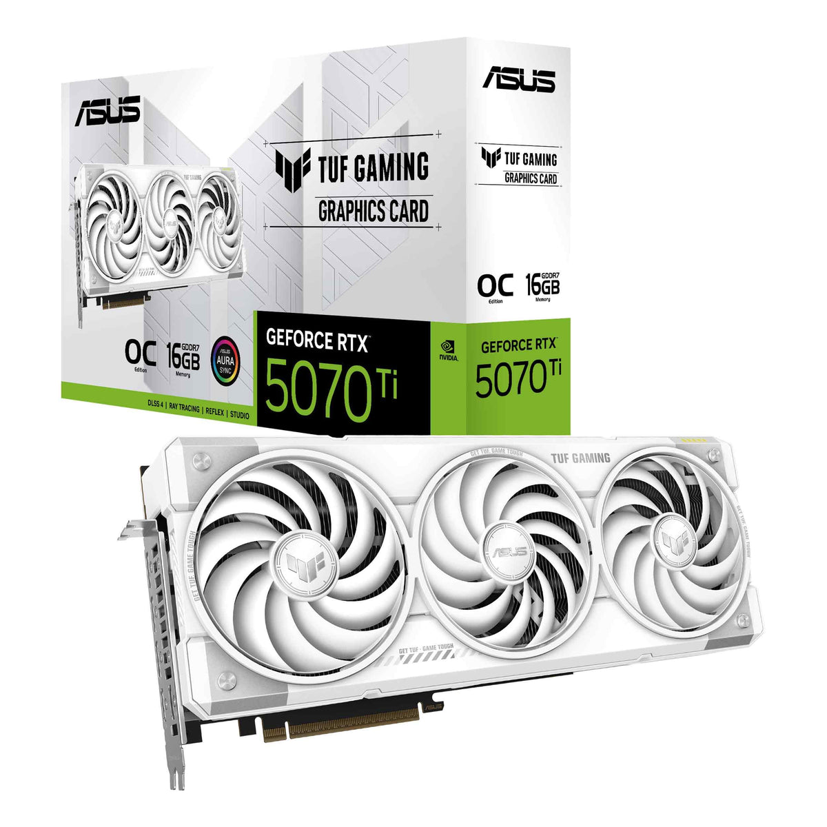 ASUS TUF Gaming GeForce RTX 5070 Ti 16GB GDDR7 White OC Edition