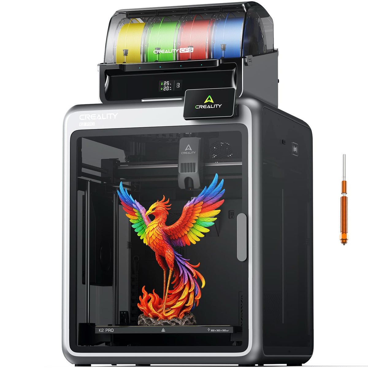 Creality K2 Pro Combo (A) 3D Printer, Multicolor 3D Printer with CFS