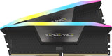 CORSAIR Vengeance RGB DDR5 RAM 32GB (2x16GB) Up to 6000MHz CL30-36-36-76 1.40V AMD EXPO Intel XMP Desktop Computer Memory - Gray (CMH32GX5M2B6000Z30K)