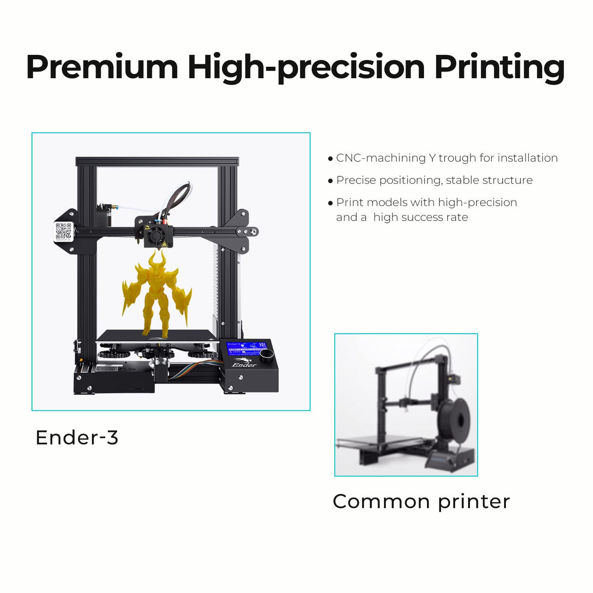 Creality Hi Combo 3D Printer with CFS, Multicolor 3D Printer 500mm/s High Printing, Print Size 260 * 260 * 300mm,MK8 Nozzles Package (Hi 3 Max)