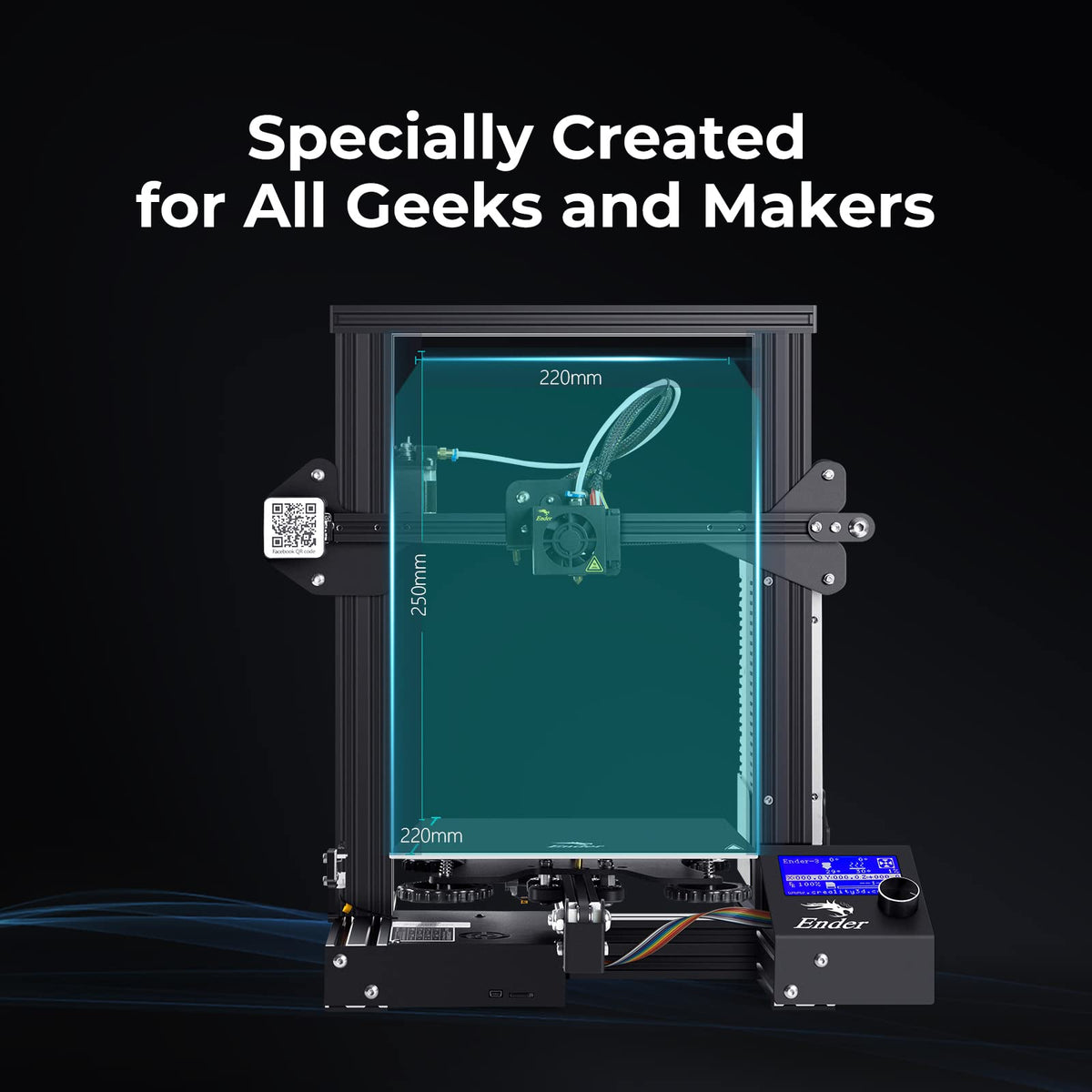 Creality Hi Combo 3D Printer with CFS, Multicolor 3D Printer 500mm/s High Printing, Print Size 260 * 260 * 300mm,MK8 Nozzles Package (Hi 3 Max)