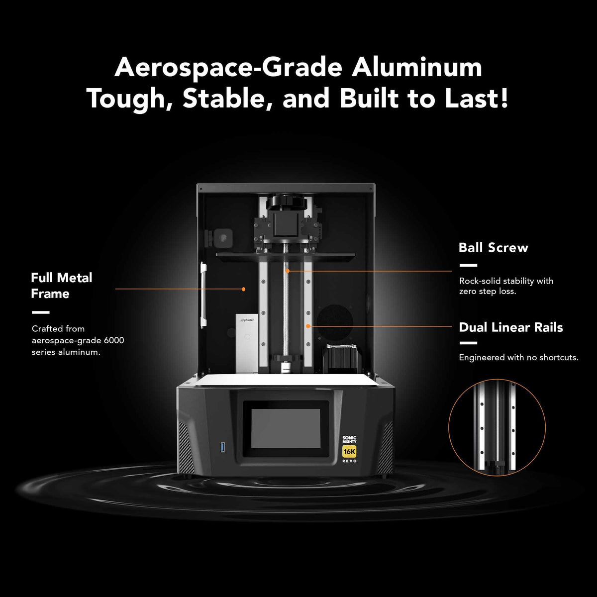 Phrozen Sonic Mighty Revo 16K Resin 3D Printer, 14×19µm, 10.1