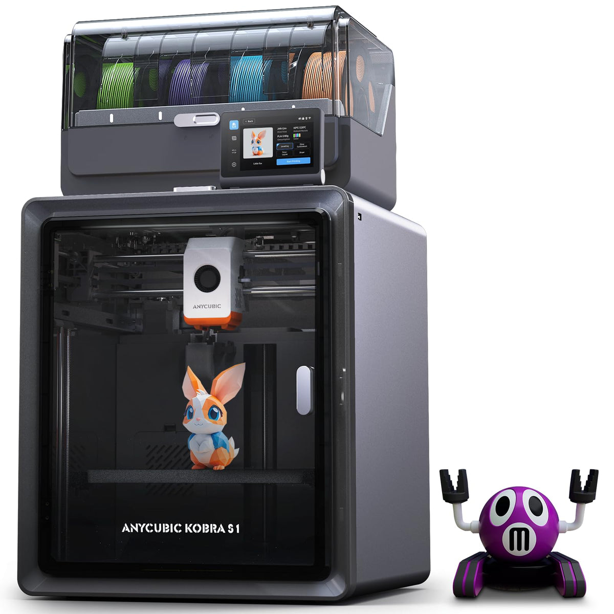 Anycubic Kobra S1 Combo Multicolor 3D Printer with ACE PRO, 4 Color