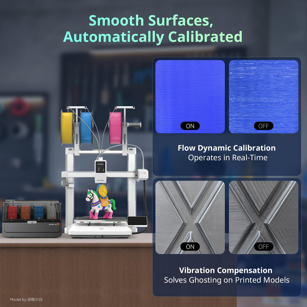 Anycubic Kobra X Combo High-Speed 3D Printer, Native 7-Color with ACE 2 Pro
