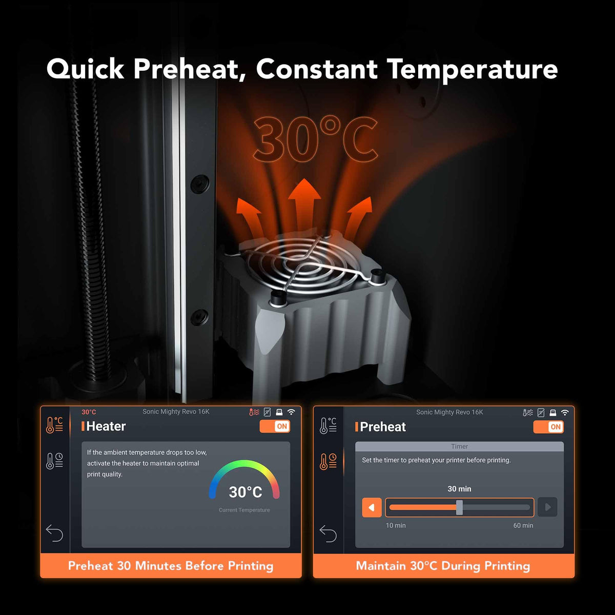 Phrozen Sonic Mighty Revo 16K Resin 3D Printer, 14×19µm, 10.1