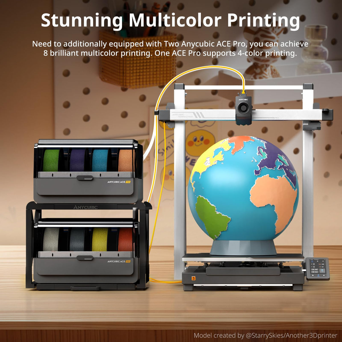 Anycubic 3D Printer Kobra 3 MAX Only, Large Printing Volume