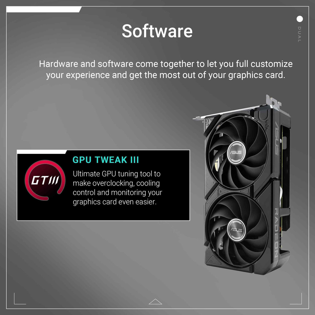 ASUS Dual Radeon RX 9060 XT 16GB GDDR6 Gaming Graphics Card