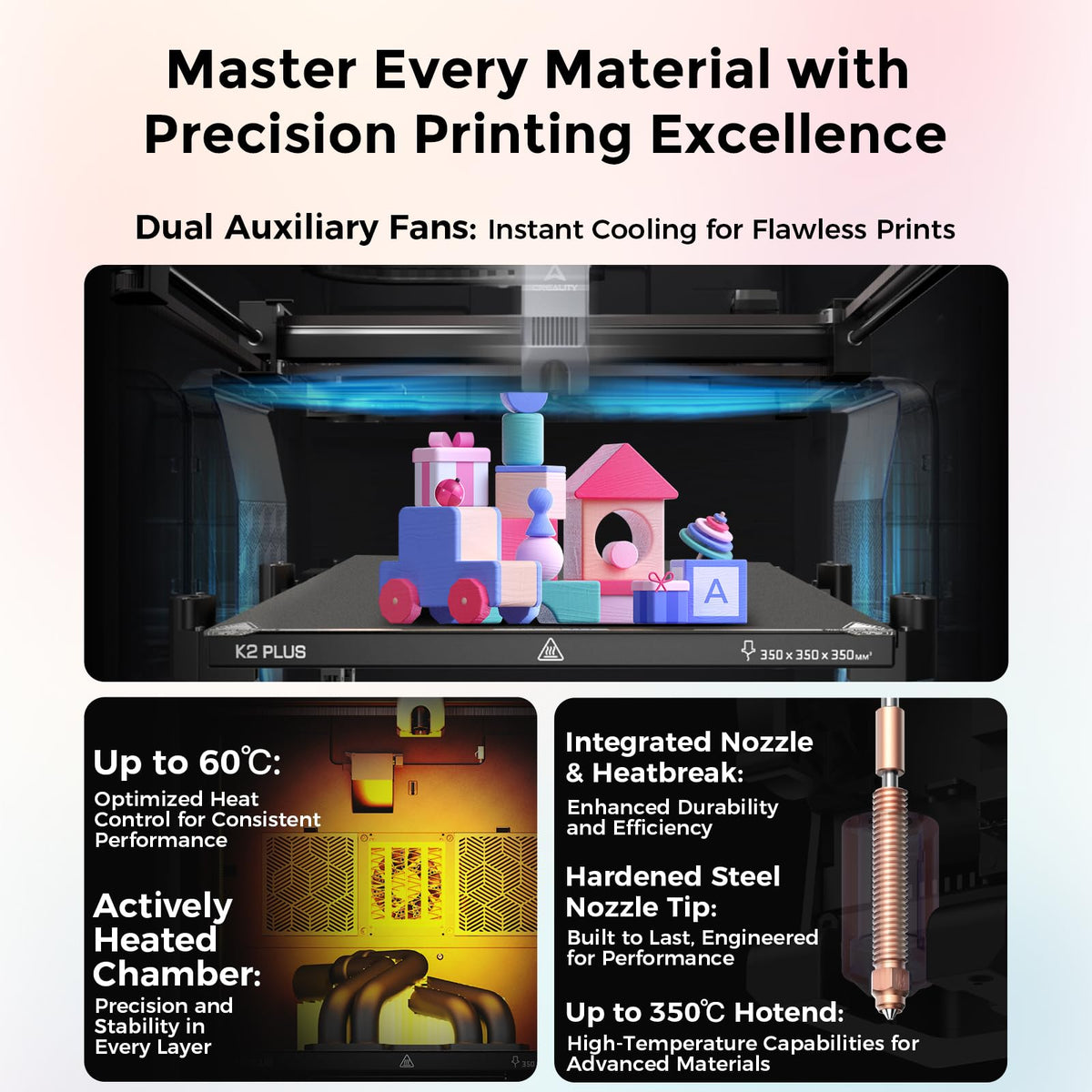 Creality K2 Plus Combo 2026 Multi Color 3D Printer with CFS