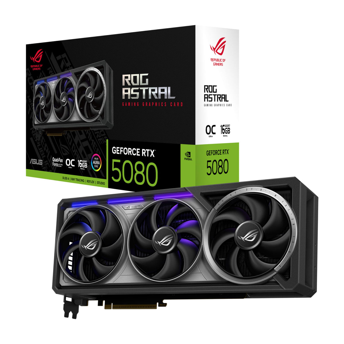 ASUS ROG Astral GeForce RTX 5080 16GB GDDR7 OC Edition Gaming Graphics Card